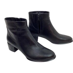 Vionic Kamryn Waterproof Leather Zip Ankle Boots Womens 8.5 NEW